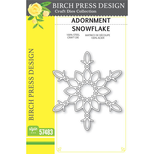 Adornment Snowflake, Birch Press Design Dies -