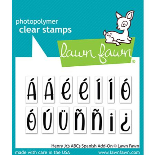 Henry Jr.'s ABCs Spanish Add-On, Lawn Fawn Clear Stamps -