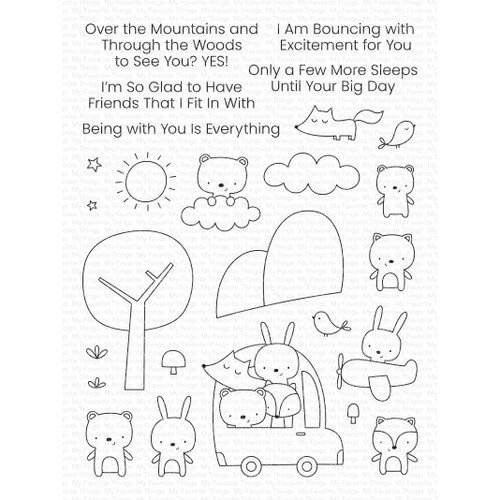 I'm Glad We Fit In, My Favorite Things Clear Stamps -