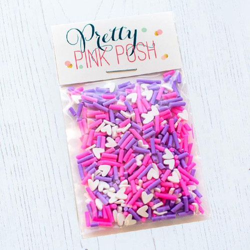 Love, Pretty Pink Posh Clay Sprinkles -