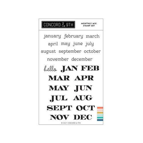 Monthly Mix, Concord & 9th Clear Stamps -