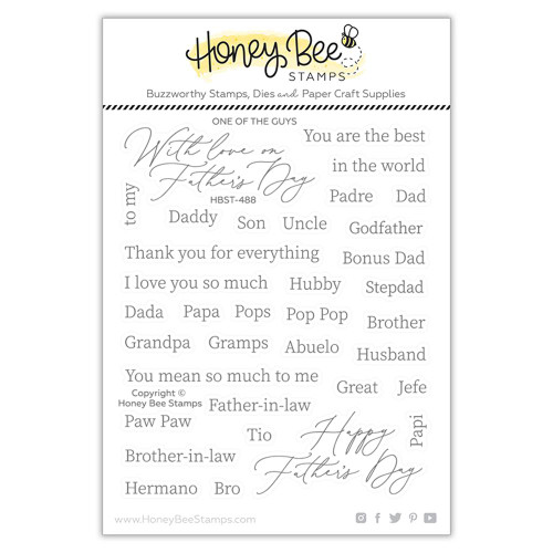 One of the Guys, Honey Bee Clear Stamps -