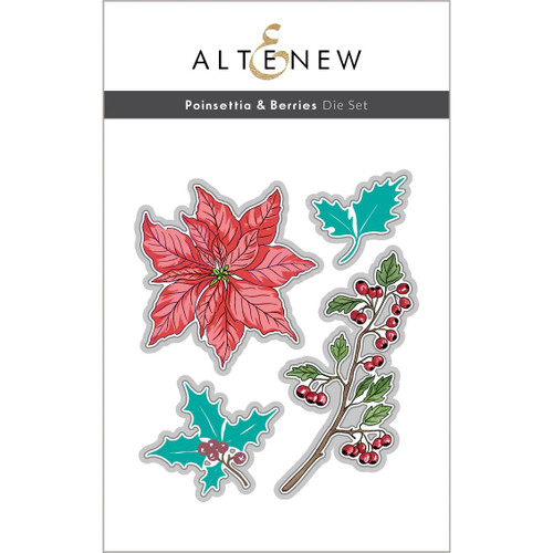 Poinsettia & Berries, Altenew Dies -