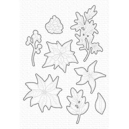 Pretty Poinsettias by Deane Beesley Designs, My Favorite Things Die-Namics -
