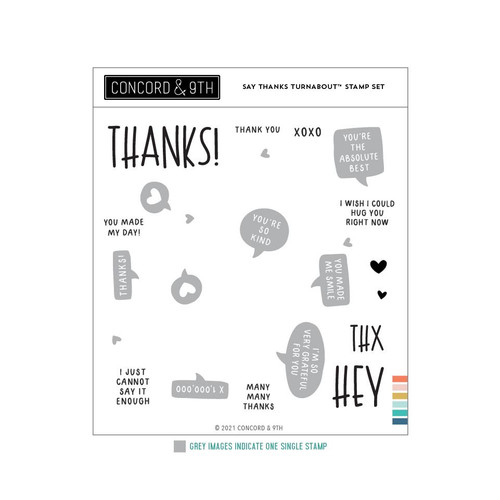 Say Thanks Turnabout, Concord & 9th Clear Stamps -