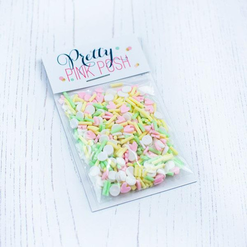 Sherbet, Pretty Pink Posh Clay Sprinkles -
