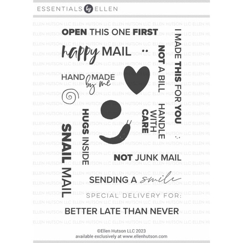 Snail Mail by Heather Meeson, Essentials by Ellen Clear Stamps -