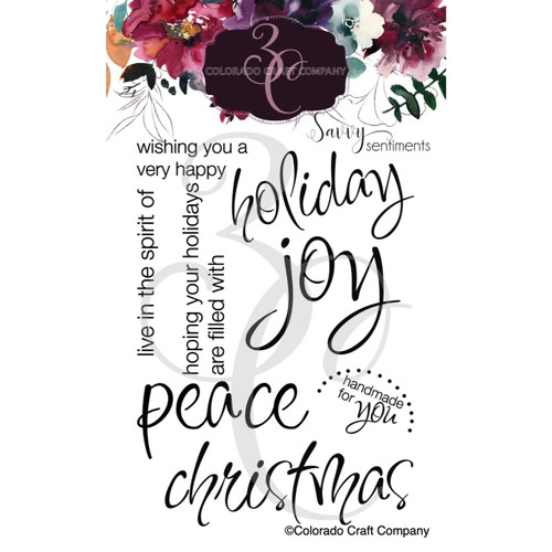 Spirit of Christmas, Colorado Craft Company Clear Stamps -